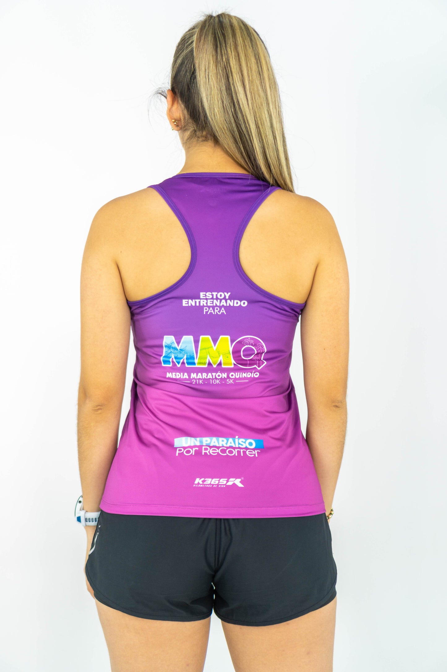 CAMISETA ESQUELETO MUJER MORADA
