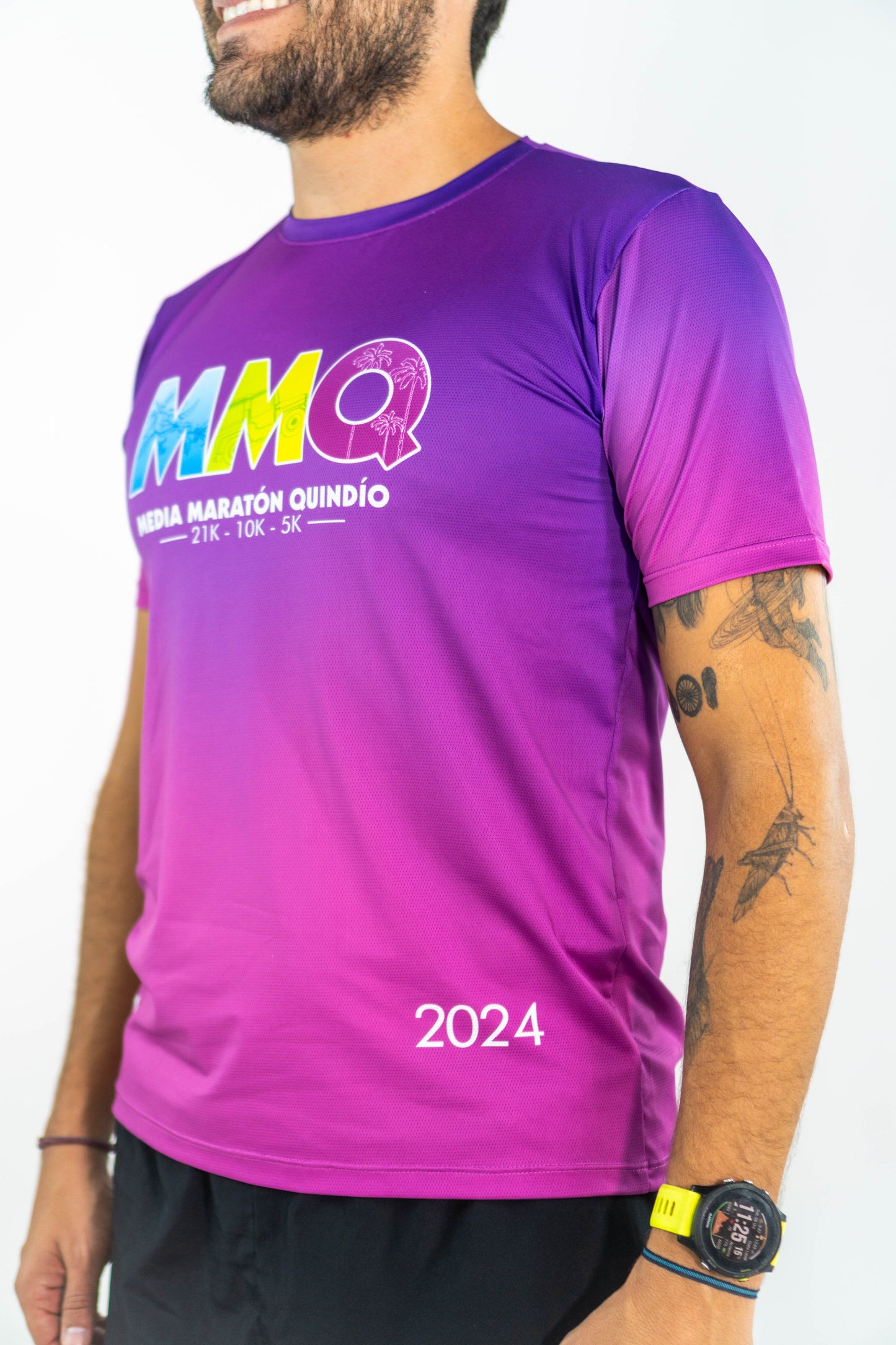CAMISETA MANGA CORTA HOMBRE MORADA