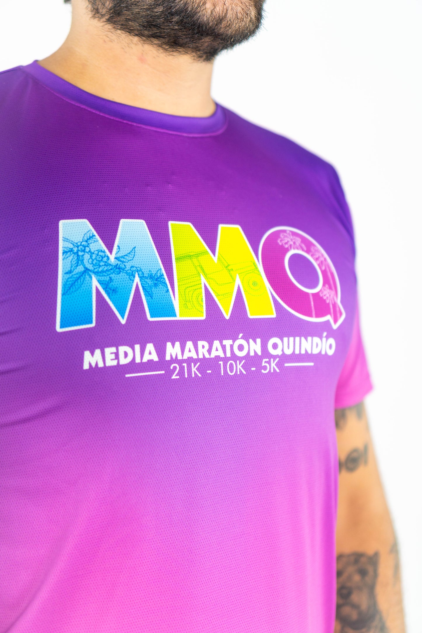 CAMISETA MANGA CORTA HOMBRE MORADA
