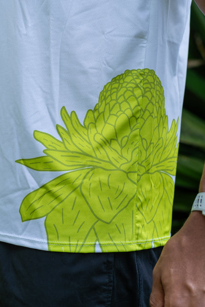 CAMISETA HOMBRE BLANCO VERDE 2025
