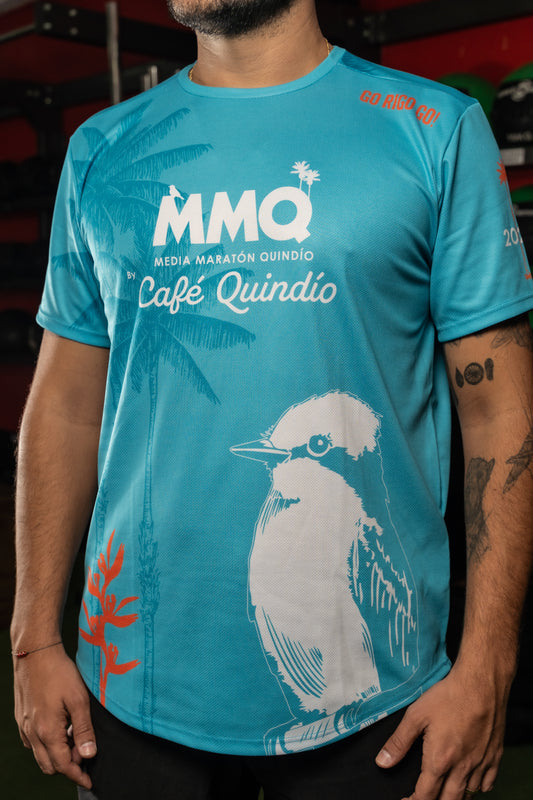 CAMISETA MANGA CORTA HOMBRE AZUL