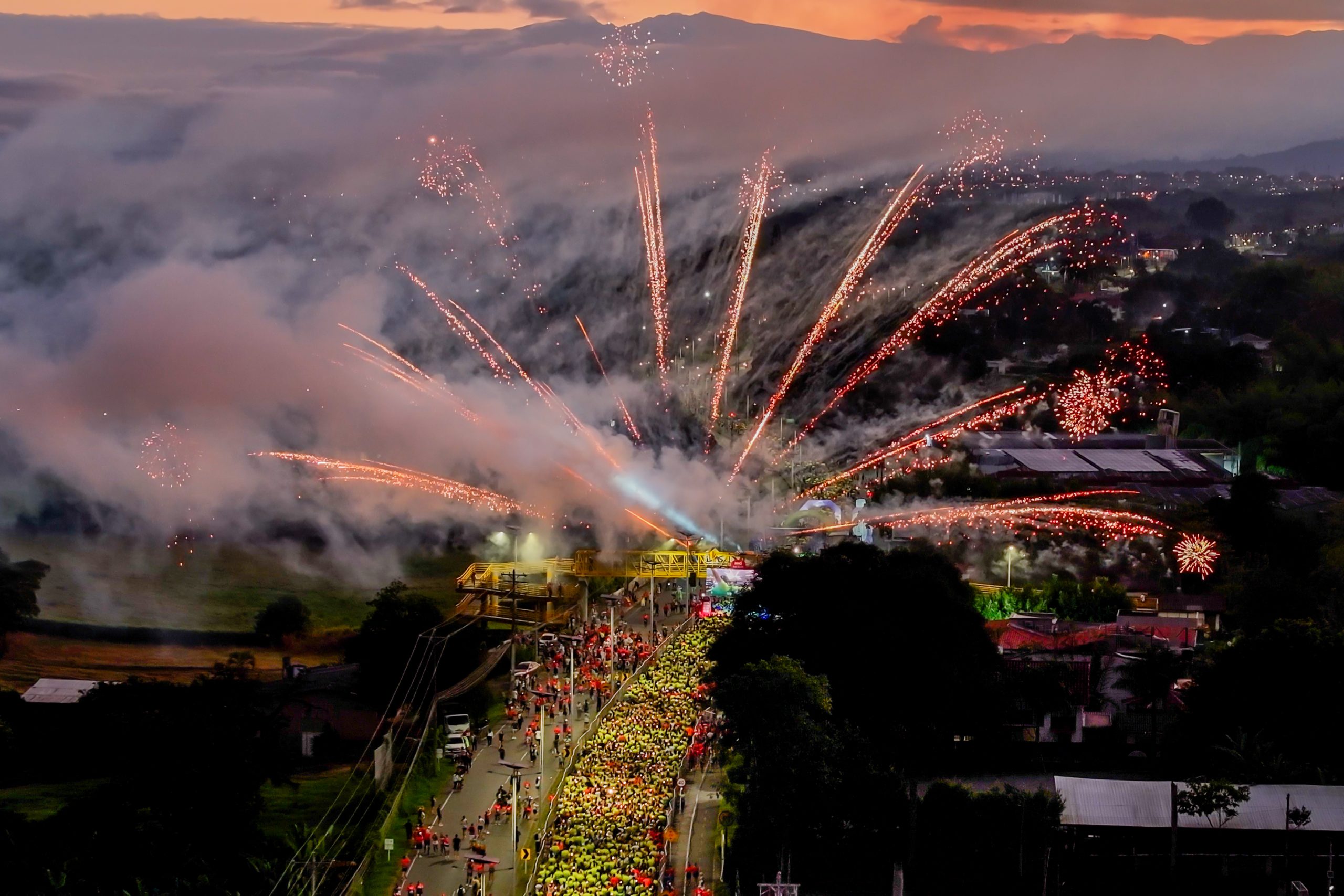Momento de la Media Maratón Quindío