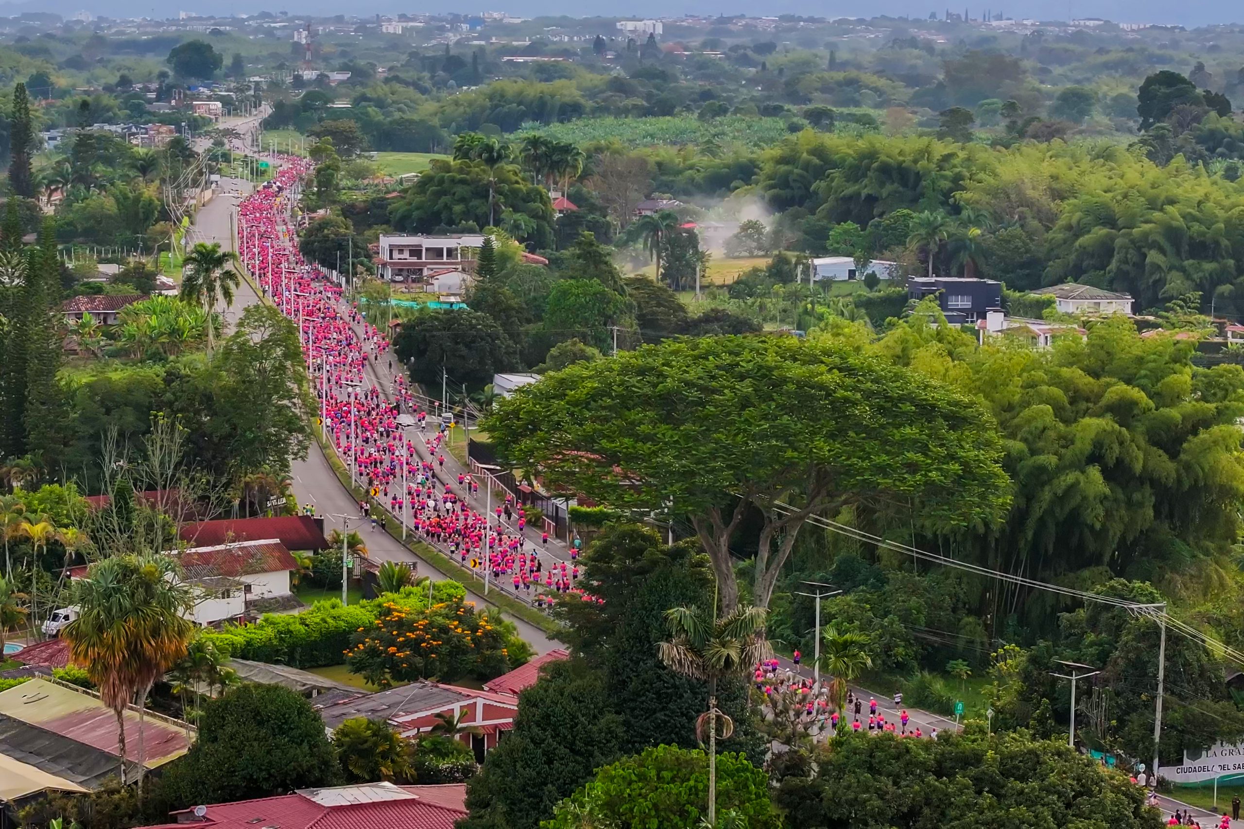 Momento de la Media Maratón Quindío
