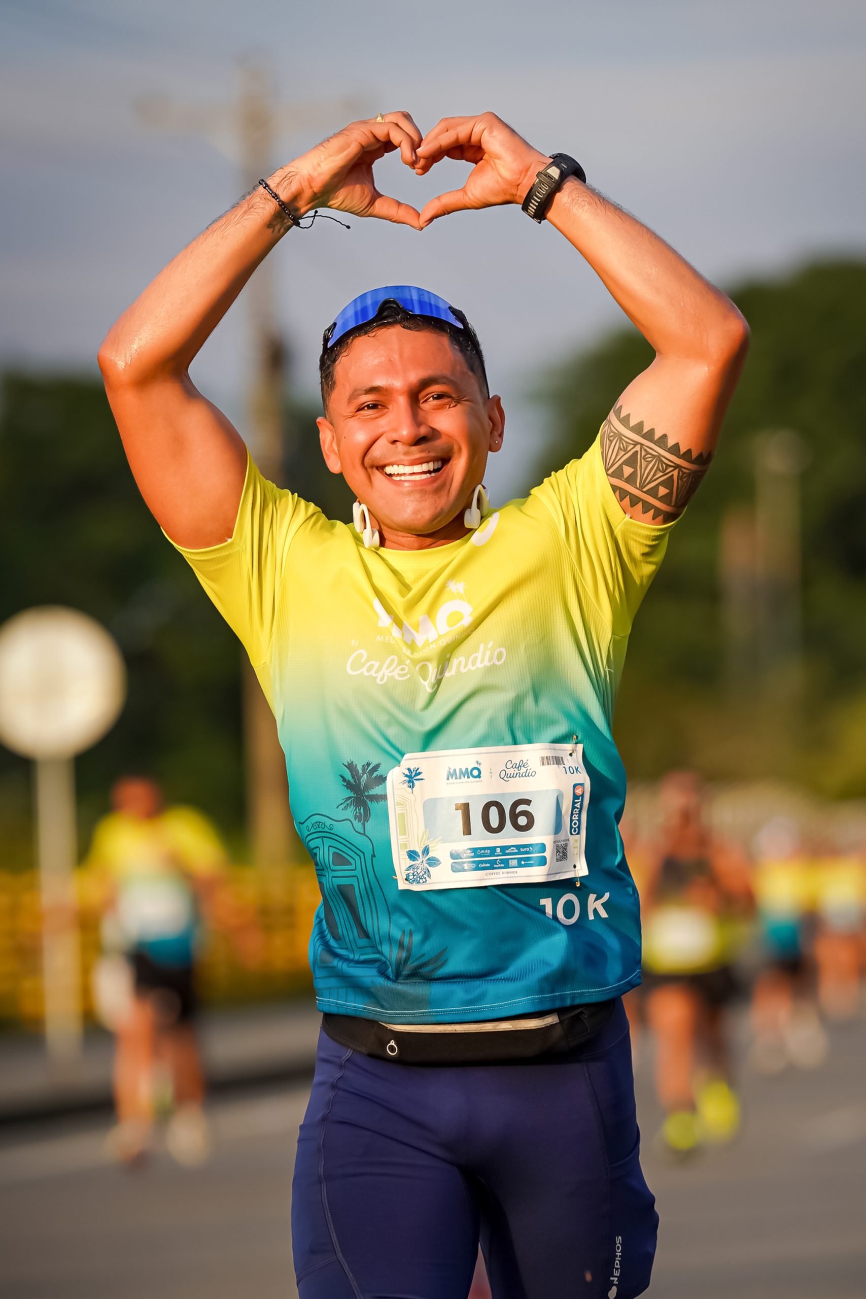 Corredores de la Media Maratón Quindío durante la carrera