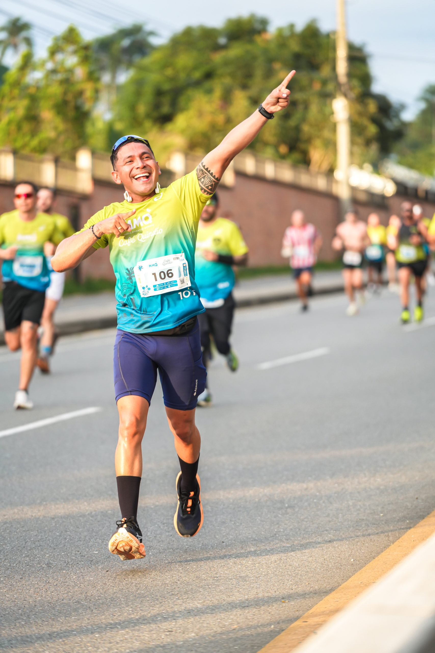 Corredores en la Media Maratón Quindío